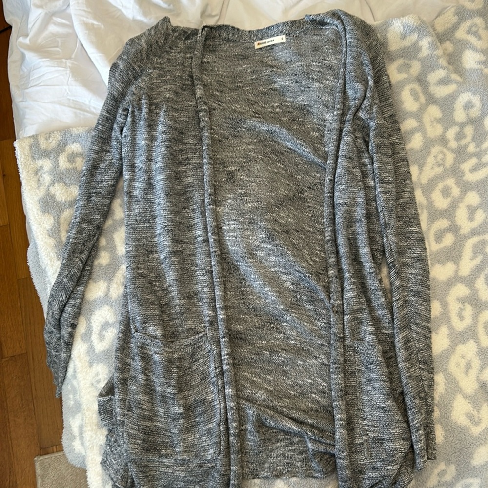 Light, long cardigan